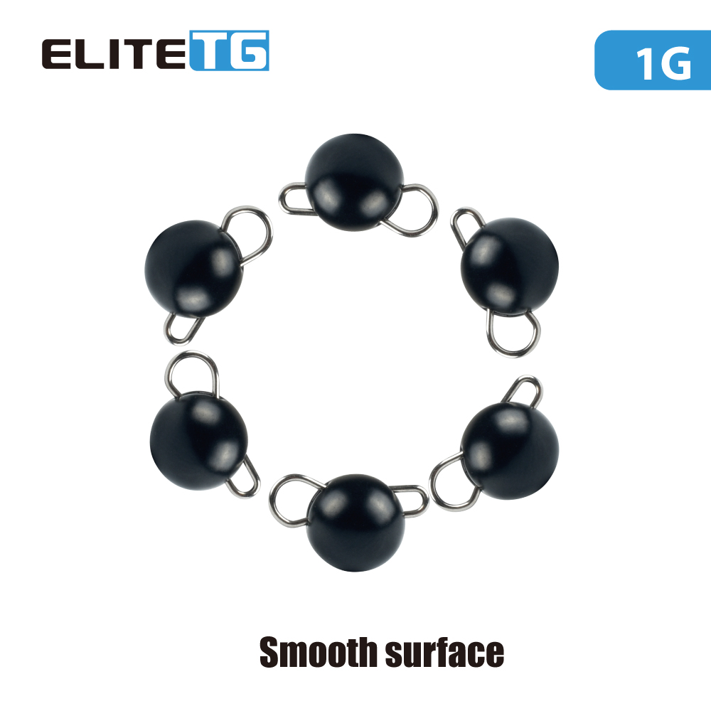 Tungsten Sinkers - ตุ้มตกปลา Elite TG 10 ชิ้น สีดำ