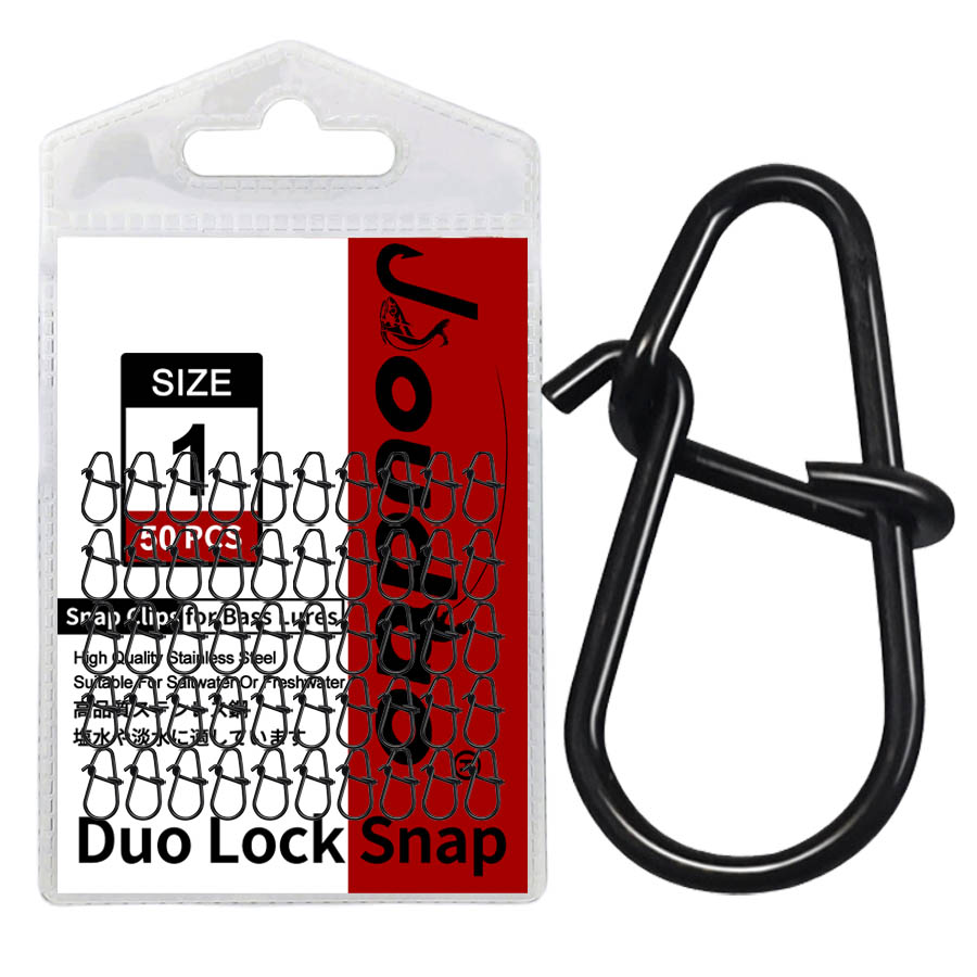 Fishing Swivel Connector - 50 ชิ้น Crankbait Snaps สแตนเลส Duo