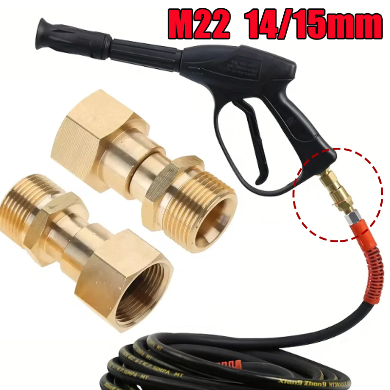 Fishing Swivel Connector - เครื่องซักผ้าความดันหมุนท่อเชื่อมต่อ M22 14/15 มม.360 องศาหมุนขั้วต่อท่อ Anti-tangle