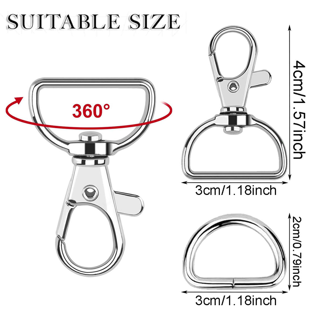 ชุดตะขอเกี่ยวแบบหมุนขนาดใหญ่ 1 - Fishing Swivel Connector บทวิจารณ์และราคา