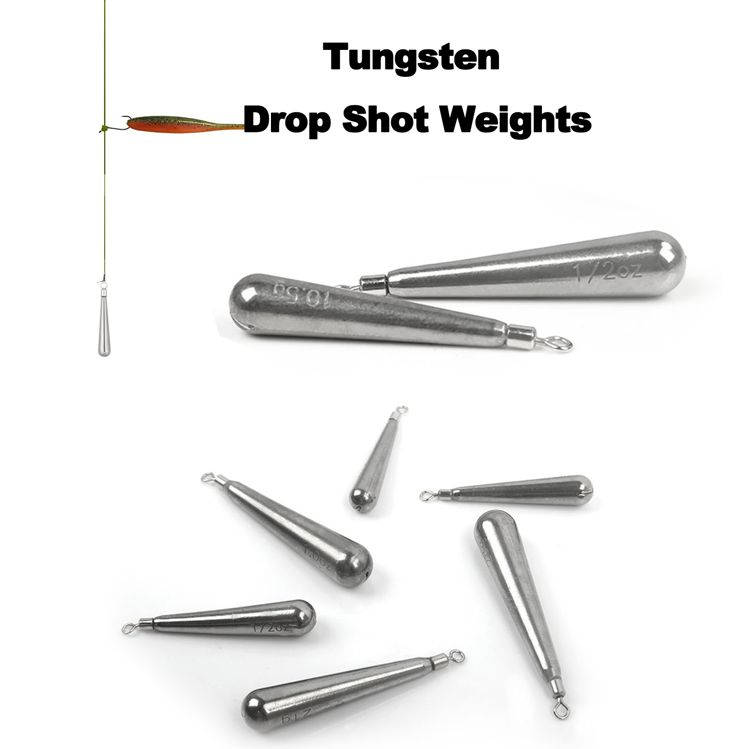 ทังสเตน DROP shot น้ำหนัก3.5g/ - Tungsten Sinkers บทวิจารณ์และราคา