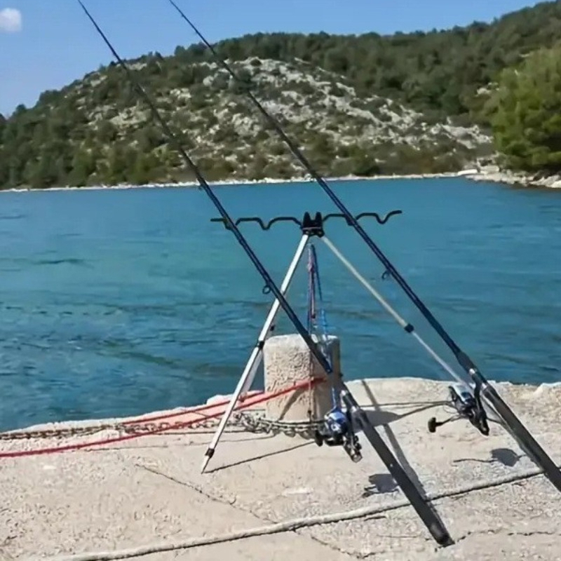 ชุดอุปกรณ์ตกปลา 1 ชุด ขาตั้งคั - Telescopic Fishing Rod บทวิจารณ์และราคา