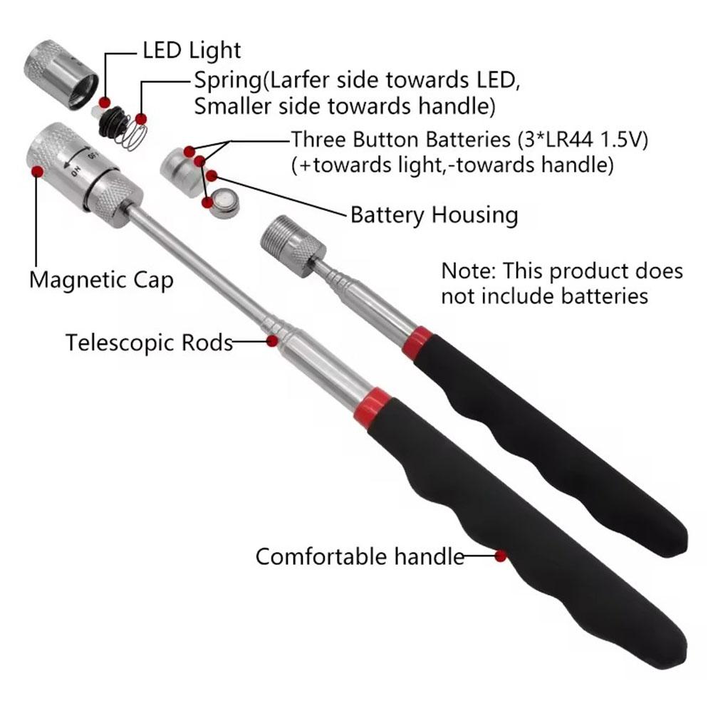 ปากกาแม่เหล็กแบบยืดหดได้พร้อมไ - Telescopic Fishing Rod บทวิจารณ์และราคา