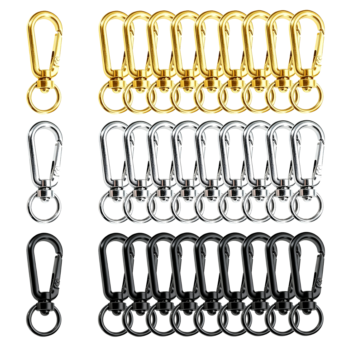 คลิปหนีบแบบหมุนได้ 9/18/36 ชิ้ - Fishing Swivel Connector บทวิจารณ์และราคา
