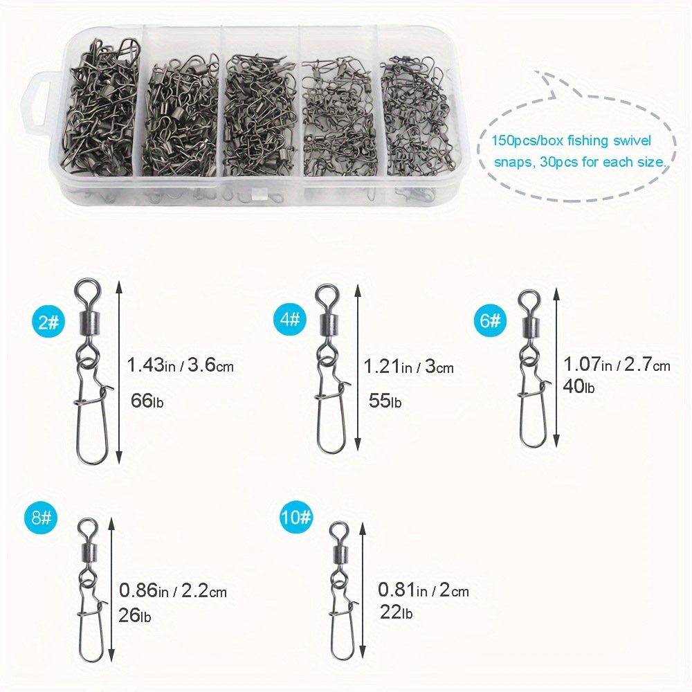 95/210 ชิ้นชุดอุปกรณ์เชื่อมต่อ - Fishing Swivel Connector บทวิจารณ์และราคา