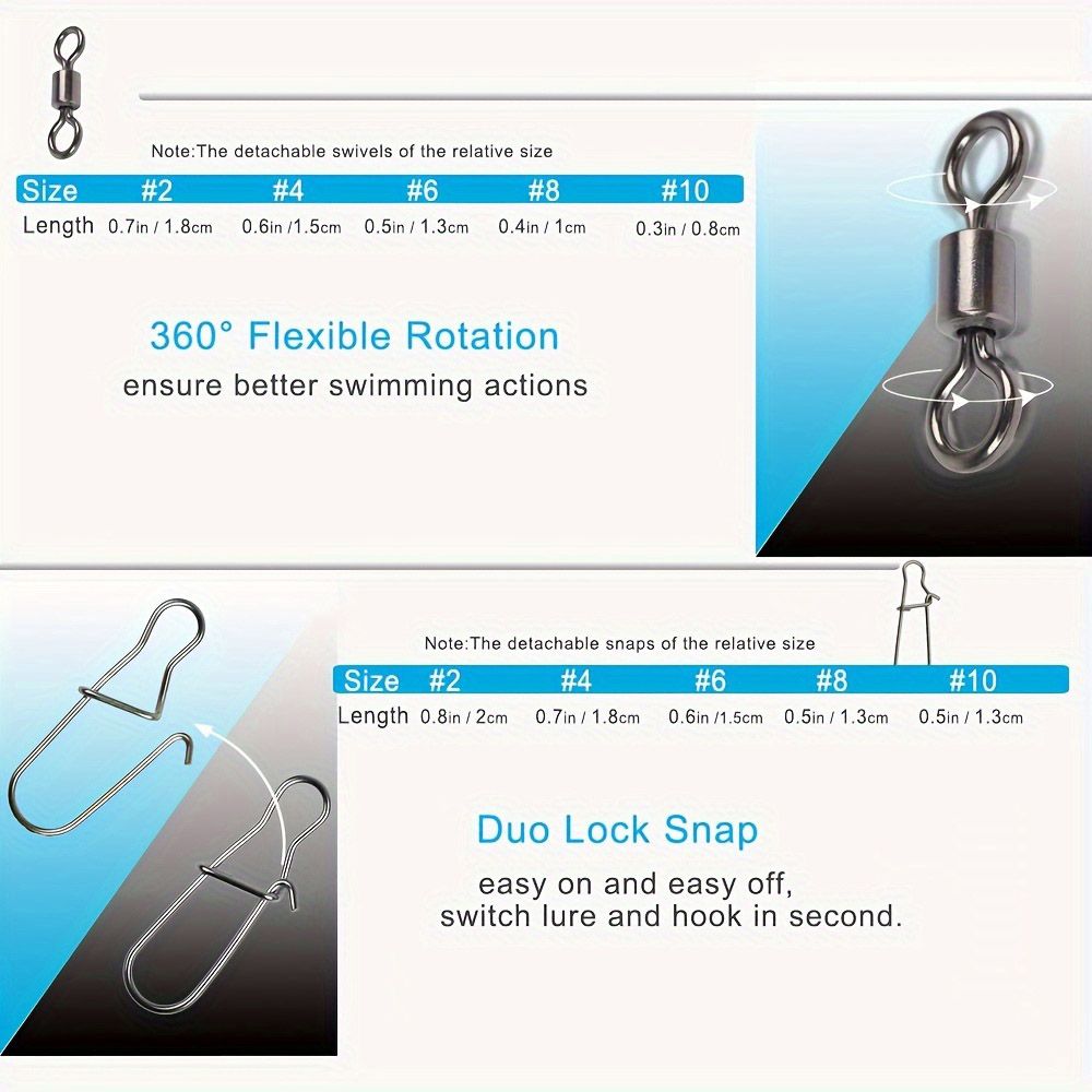 95/210 ชิ้นชุดอุปกรณ์เชื่อมต่อ - Fishing Swivel Connector บทวิจารณ์และราคา