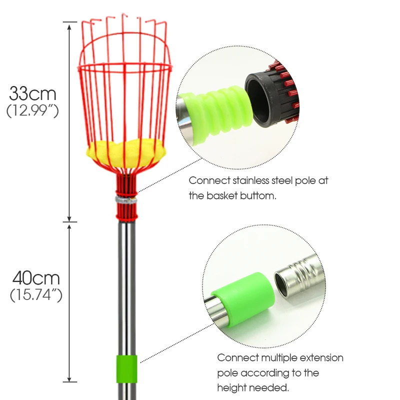 ไม้เก็บผลไม้สแตนเลสแบบยืดหดได้ - Telescopic Fishing Rod บทวิจารณ์และราคา