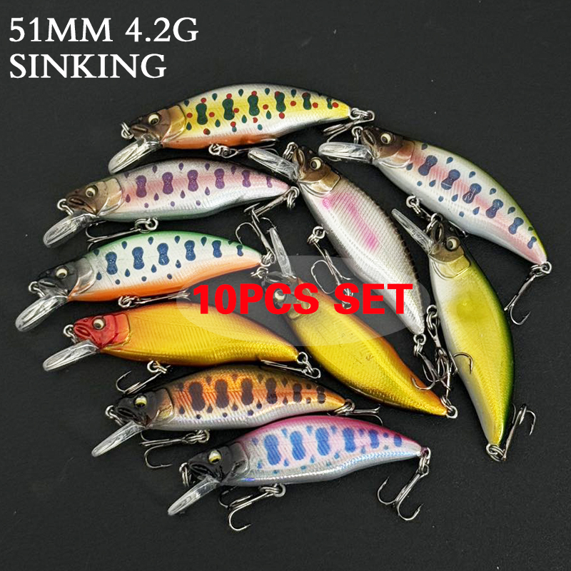 ชุดเหยื่อตกปลาแบบมินโนว์ 10 ชิ - Fishing Equipment In Japanese บทวิจารณ์และราคา