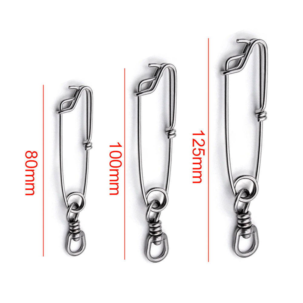 ตะขอเกี่ยวสายยาวสแตนเลส 10 ชิ้ - Fishing Swivel Connector บทวิจารณ์และราคา