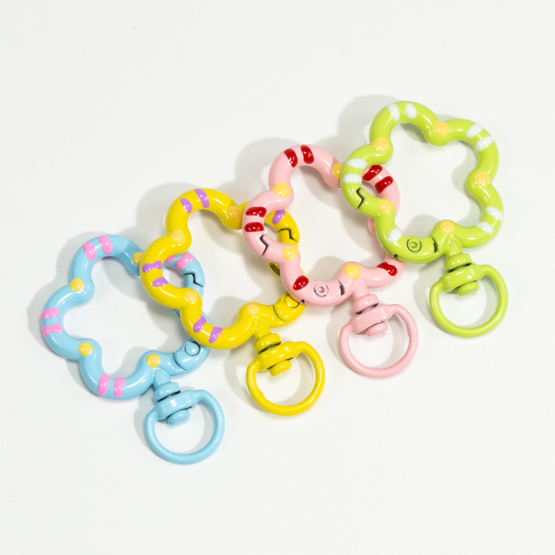 5pcs ดอกไม้โลหะ Lobster Claw C - Fishing Swivel Connector บทวิจารณ์และราคา