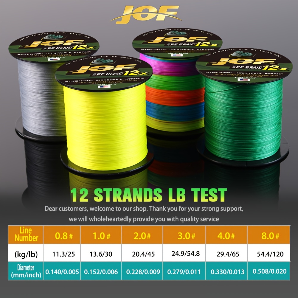 JOF 12 Strands สายตกปลา 300M B - Fishing Equipment In Japanese บทวิจารณ์และราคา