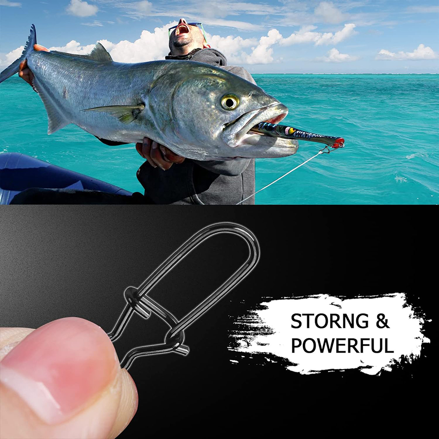 50 ชิ้น Crankbait Snaps สแตนเล - Fishing Swivel Connector บทวิจารณ์และราคา