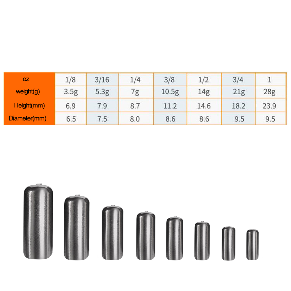 ทังสเตนบาร์เรลน้ำหนัก3.5g5g7g1 - Tungsten Sinkers บทวิจารณ์และราคา