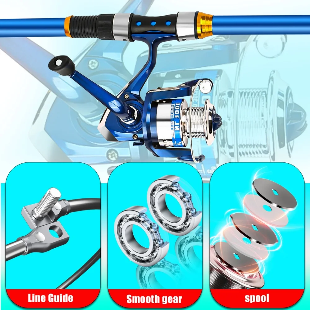 2.1-3.6M Telescopic Glass Fibe - Fishing Equipment For Kids บทวิจารณ์และราคา
