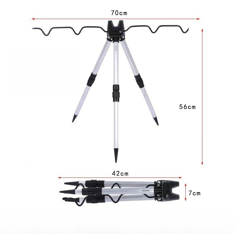 ขาตั้งคันเบ็ดตกปลา 1 ชิ้น ทำจา - Telescopic Fishing Rod บทวิจารณ์และราคา