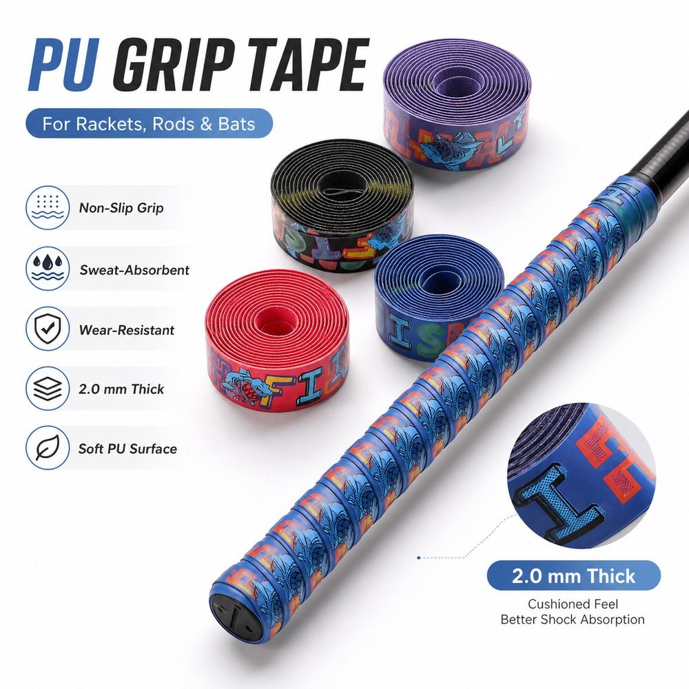 แผ่นกันลื่นสำหรับด้ามไม้แบดมิน - Fishing Rod Wrap Tape บทวิจารณ์และราคา