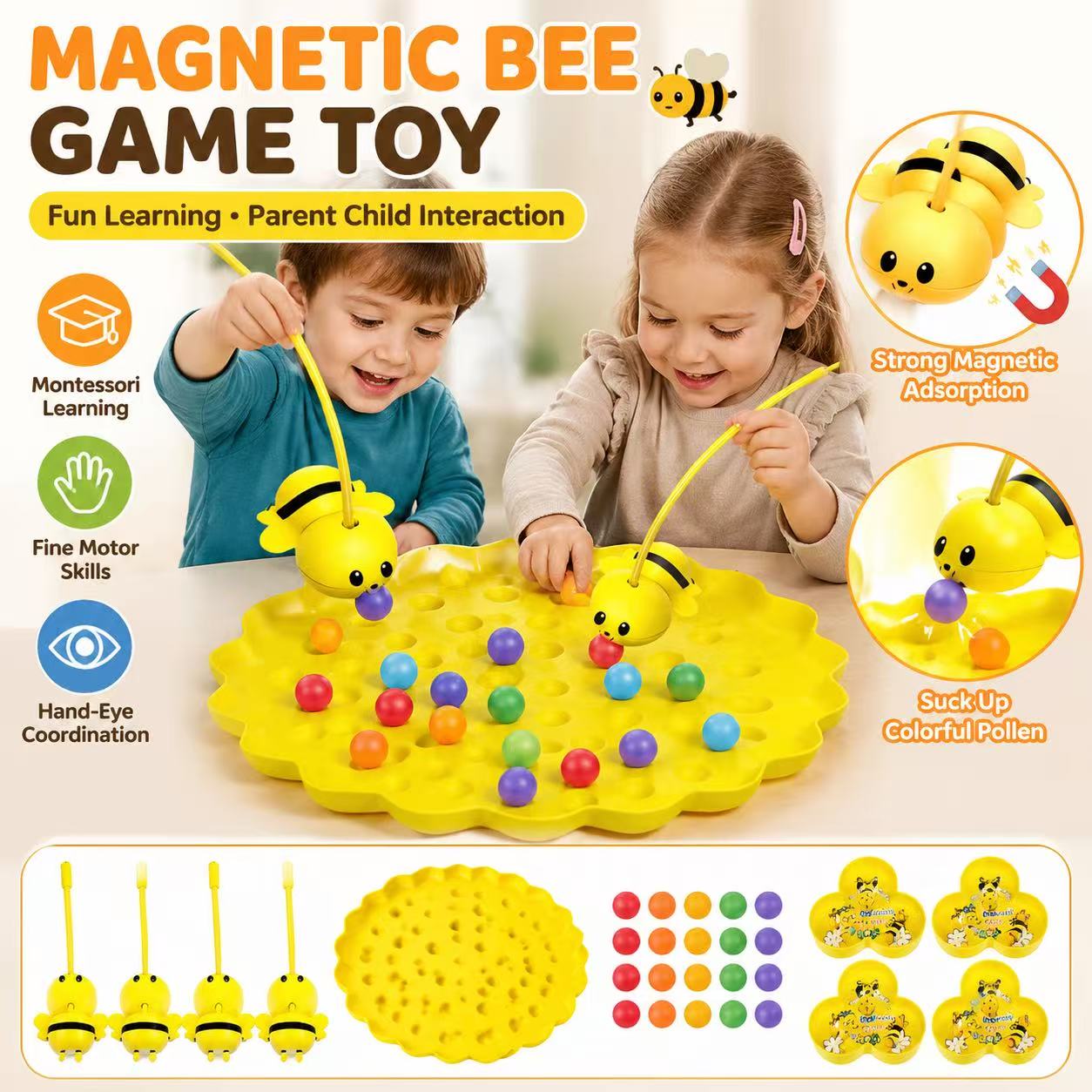 เกมแม่เหล็กเก็บน้ำผึ้งรูปผึ้งน - Fishing Equipment For Kids บทวิจารณ์และราคา