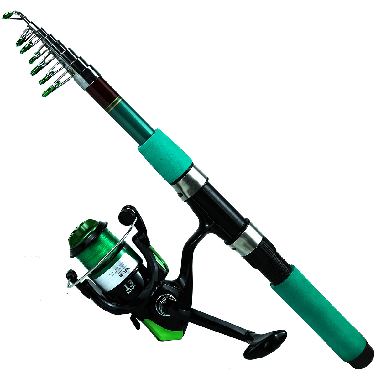 ชุดคันเบ็ดตกปลาแบบพกพา น้ำหนัก - Telescopic Fishing Rod บทวิจารณ์และราคา