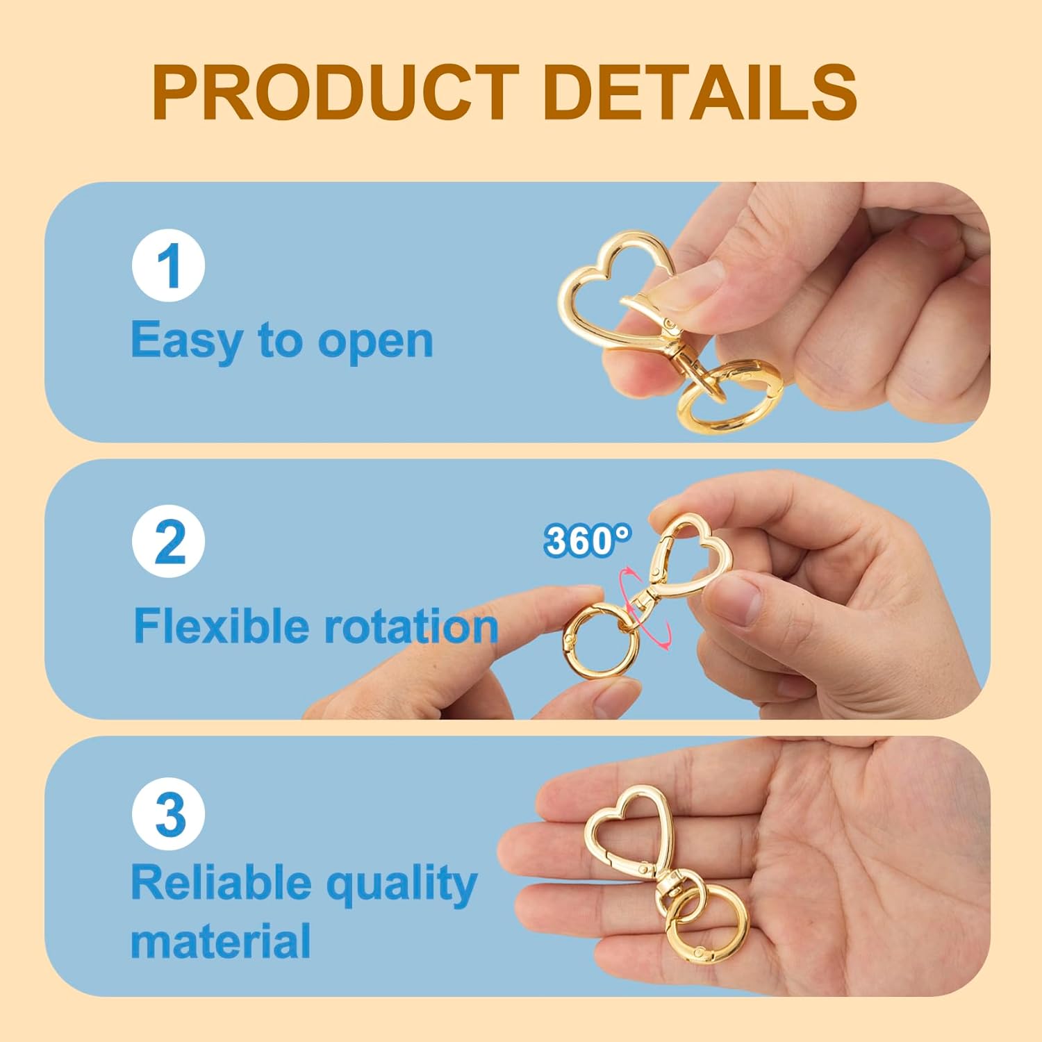 คลิปหนีบพวงกุญแจแบบหมุนเปิดได้ - Fishing Swivel Connector บทวิจารณ์และราคา